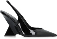 The Attico Cheope Patent Leather Slingback Pumps
