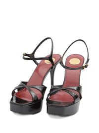 Saint Laurent Debbie Patent Leather Sandals