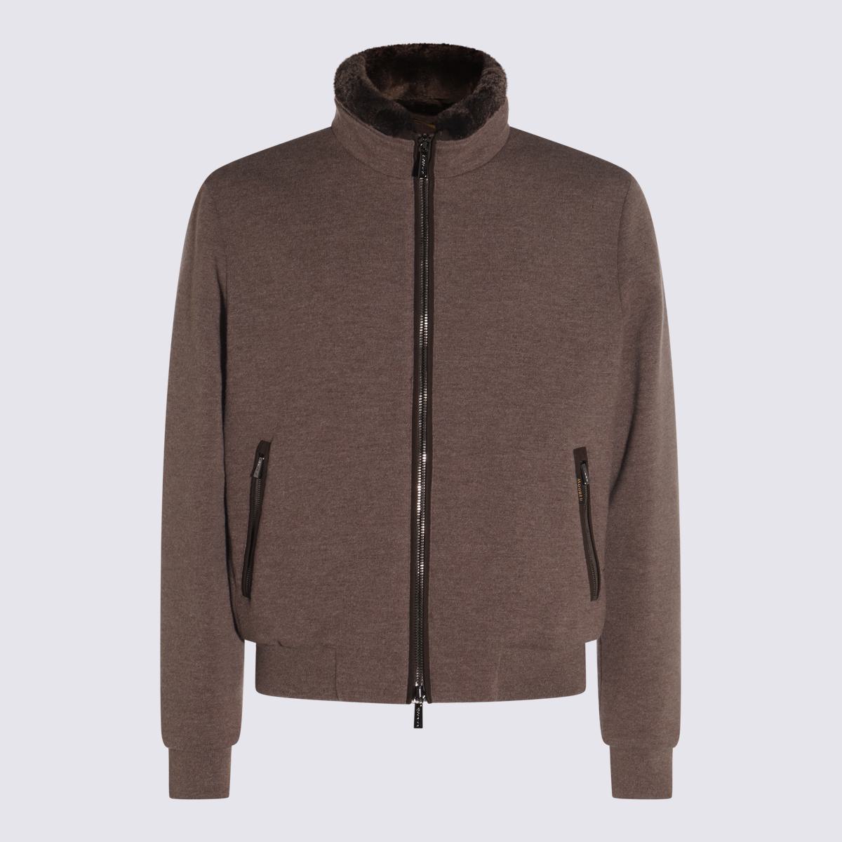 Moorer Brown Wool Bellati Casual Jacket
