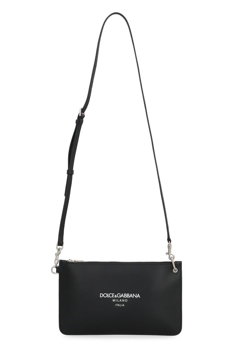 Dolce & Gabbana Necessaire Leather Flat Pouch