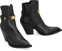 Versace Leather Ankle Boots