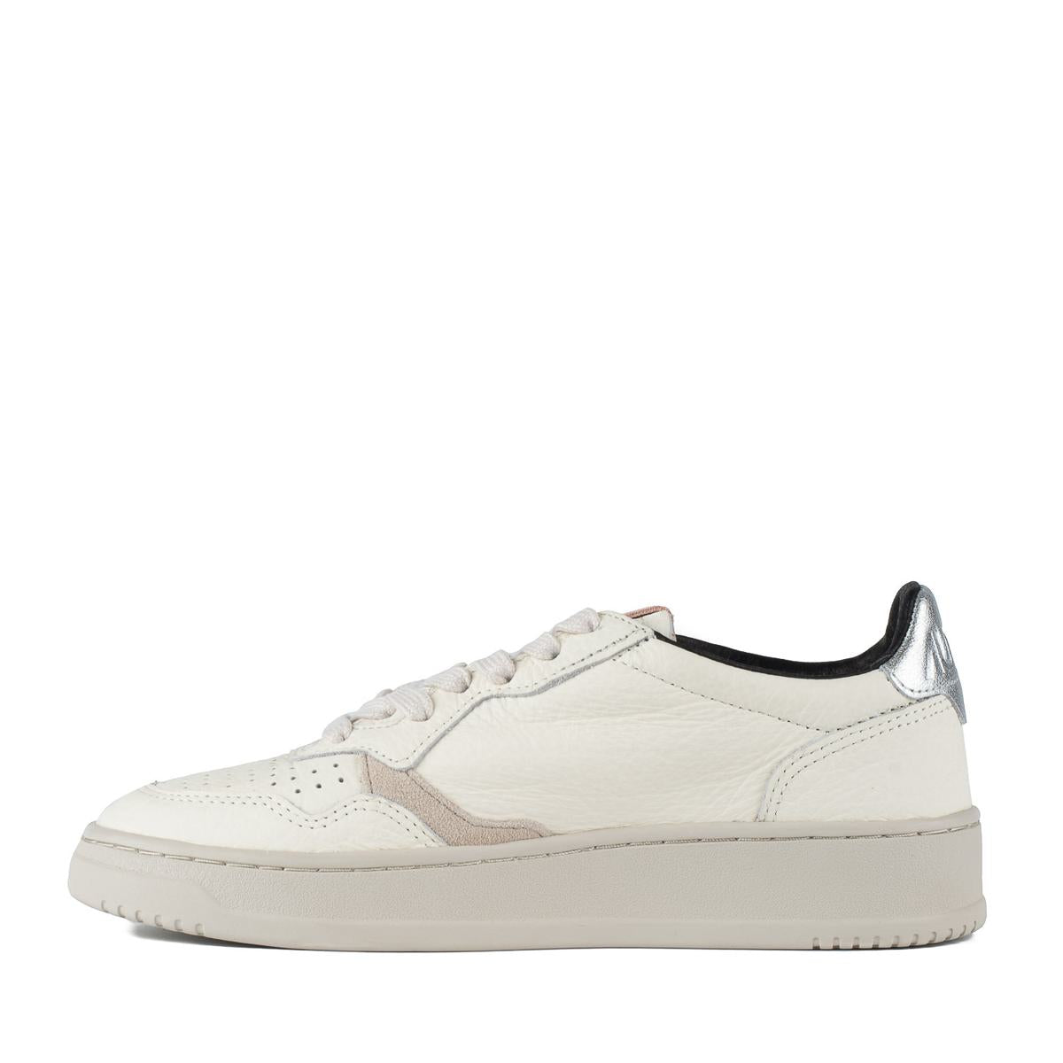Autry Sneakers Medalist Low In Grained White Leather
