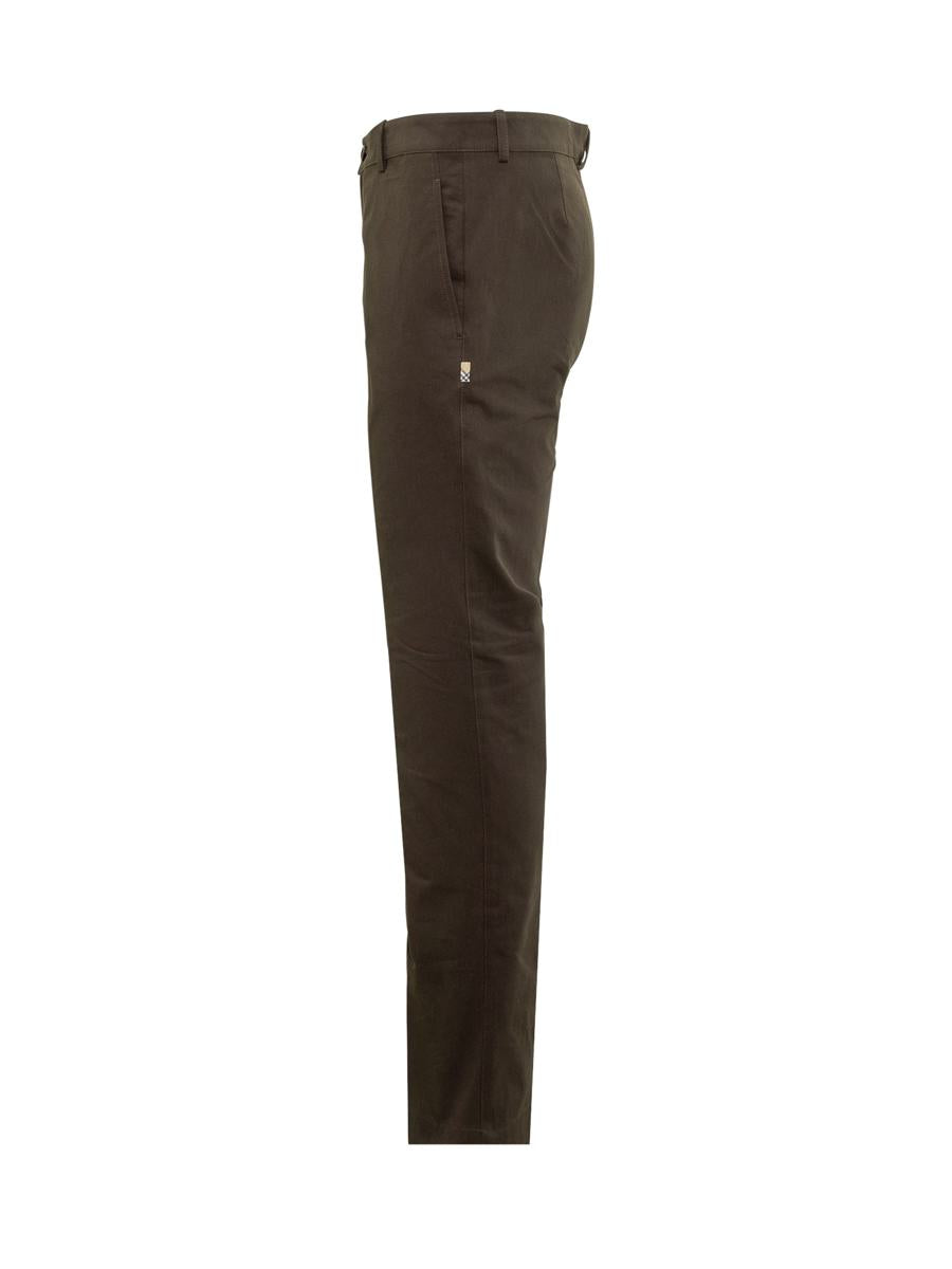 Burberry Burberry Slim Fit Trousers In Stretch Cotton