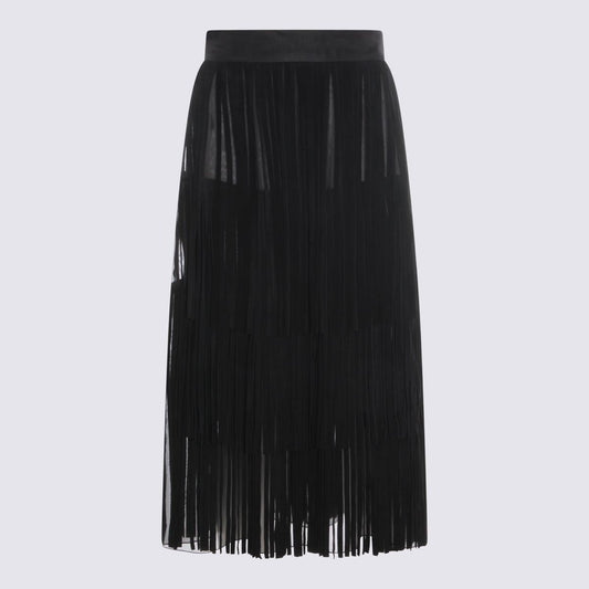 Dolce & Gabbana Black Silk Skirt
