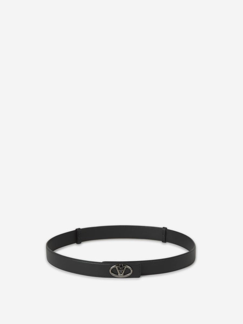 Valentino Garavani Logo Leather Belt