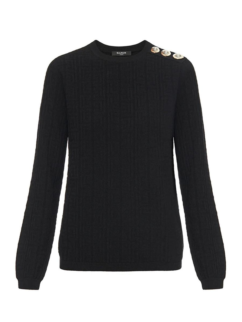 Balmain Sweater With Button Detail