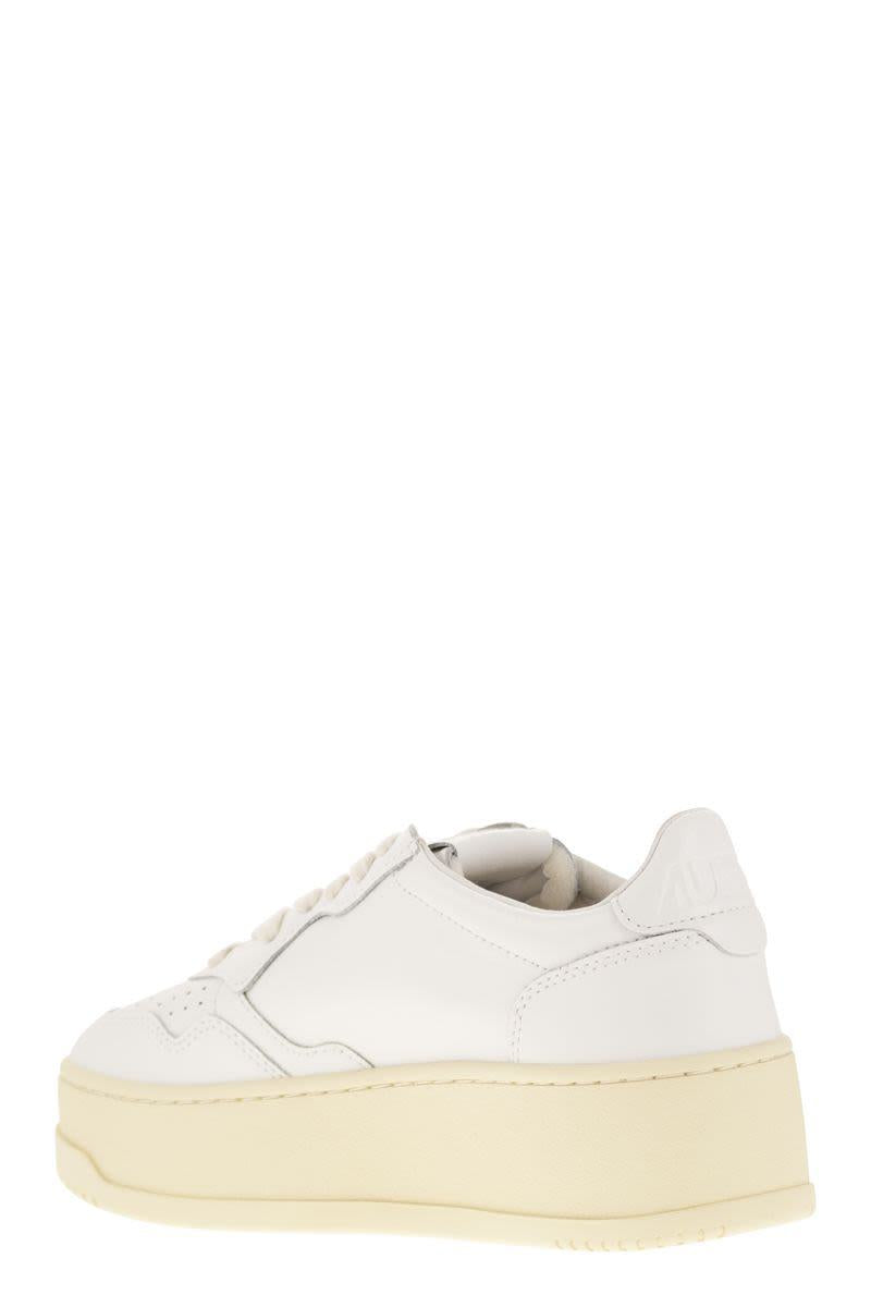 Autry Medalist Platform - Leather Trainers