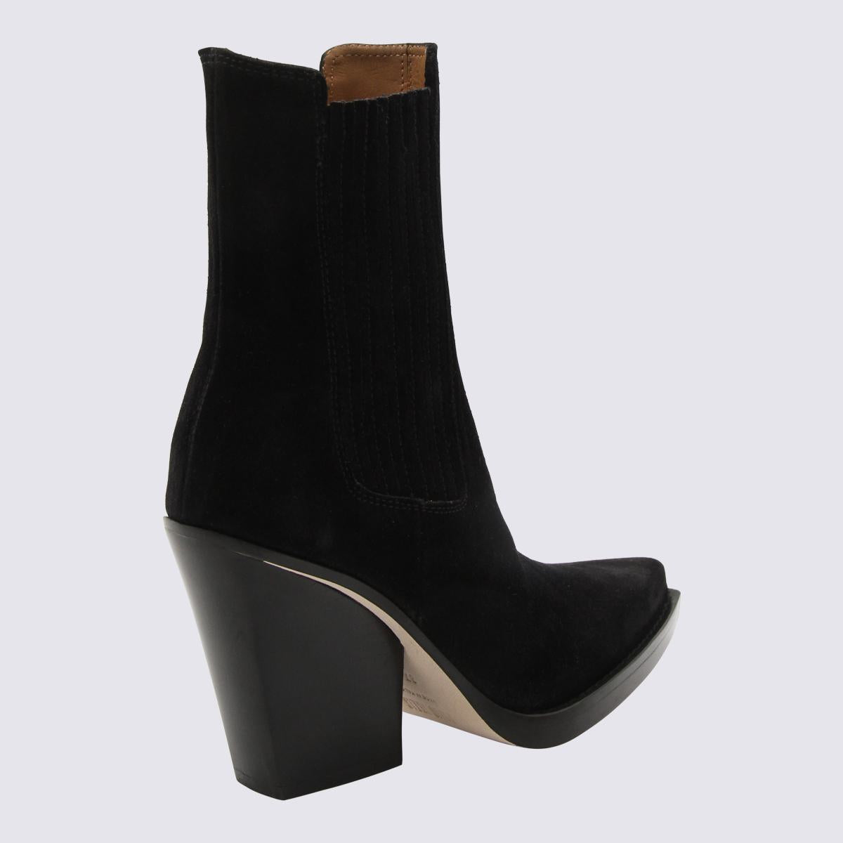 Paris Texas Black Suede Dallas Ankle Boots