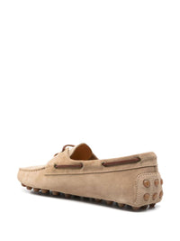Tod'S Suede Gommino Bubble Lace-Up Boat Loafers Shoes