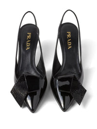 Prada 55Mm Crystal-Embellished Slingback Pumps