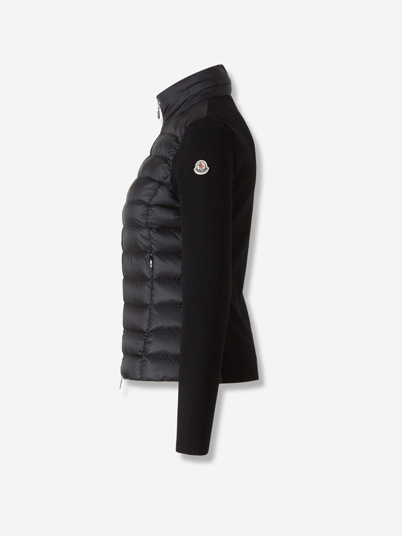 Moncler Quilted Zip-Up Cardigan