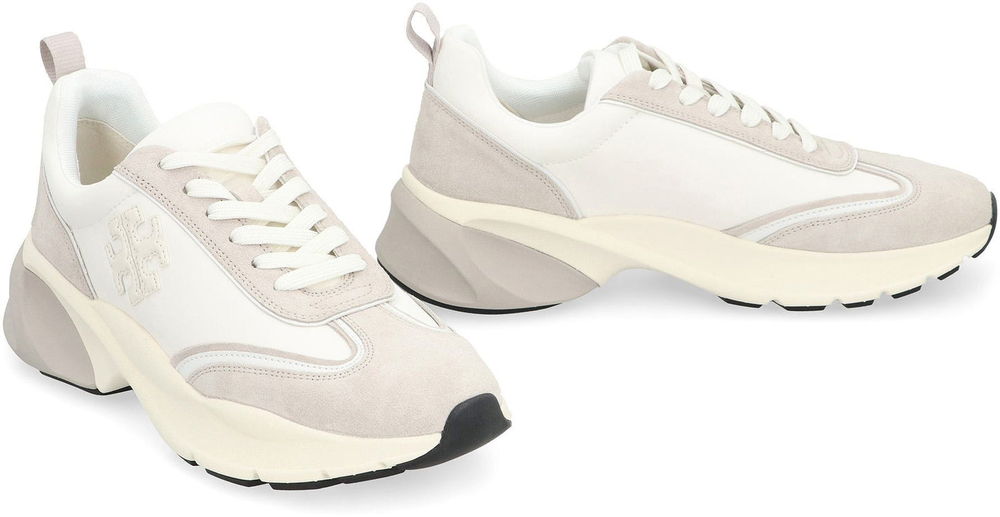 Tory Burch Good Luck Leather Sneakers