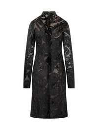 Etro Etro Short Velvet Dress With Floral Pattern