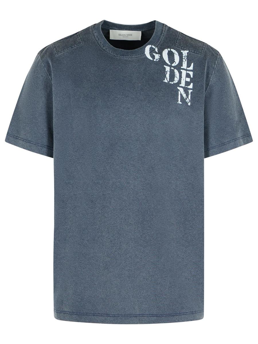 Golden Goose Blue Cotton T-Shirt