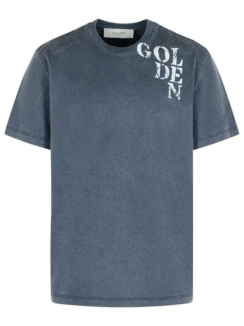 Golden Goose Blue Cotton T-Shirt