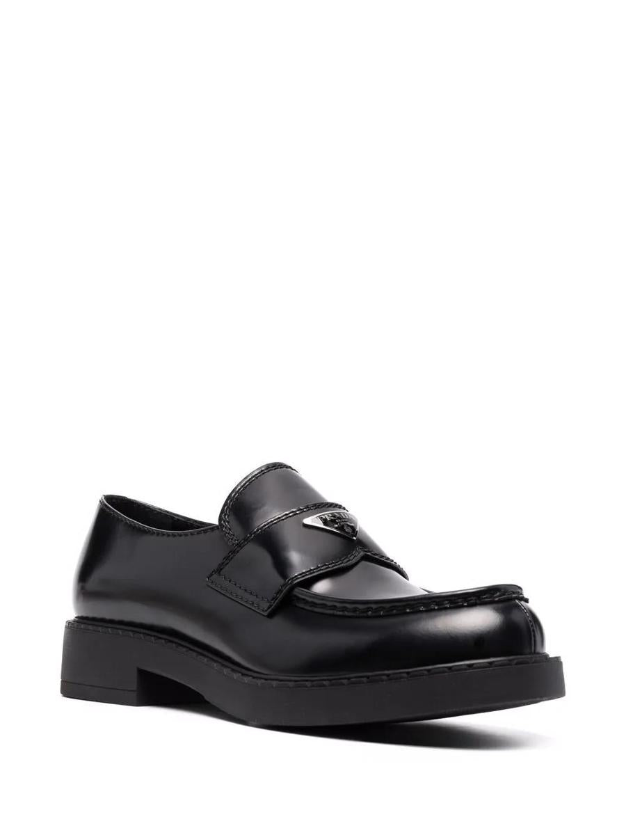 Prada Brushed Leather Loafers