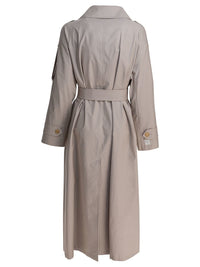 Max Mara The Cube Double-Breasted Cotton Twill Trench Coat