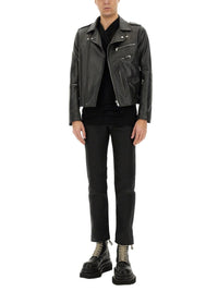 Rick Owens Leather Bauhaus Jacket