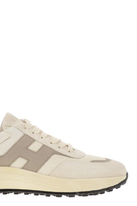 Hogan Hyperlight - Leather And Textile Trainers With Side H