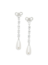 Self-Portrait Bow And Pearl Earrings