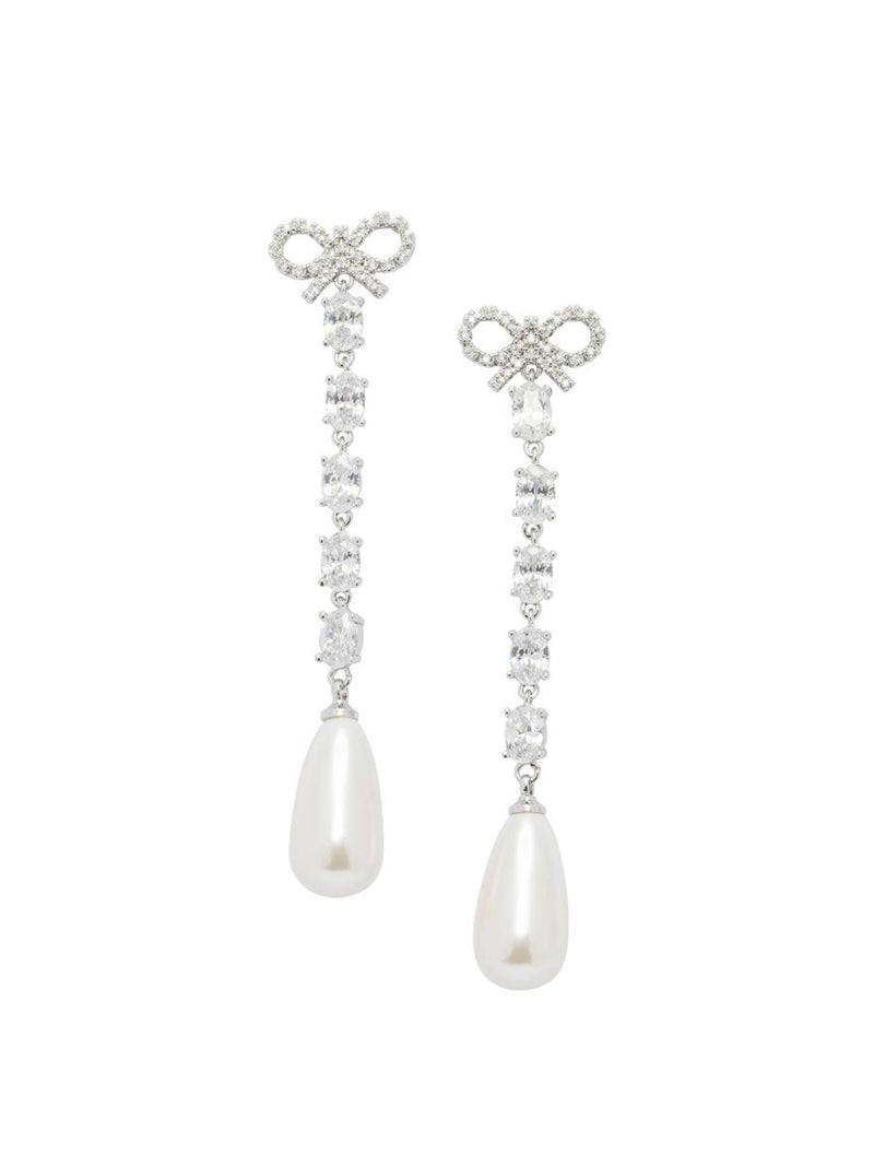 Self-Portrait Bow And Pearl Earrings