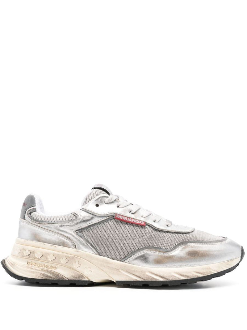 DSQUARED2 Silver 'Sprinter' Sneakers
