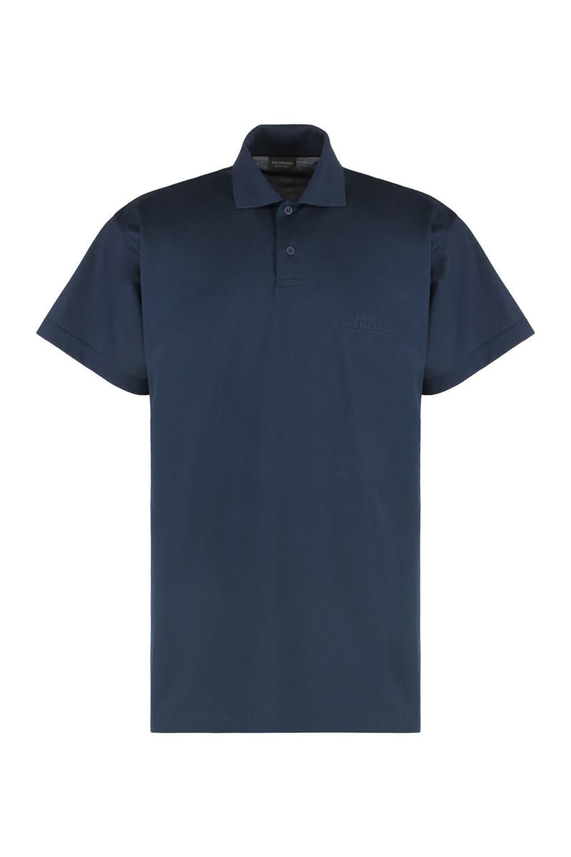 Balenciaga Intertwined Cotton-Piqué Polo Shirt