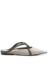 Brunello Cucinelli Flat Square Pointed Ballet Shoes
