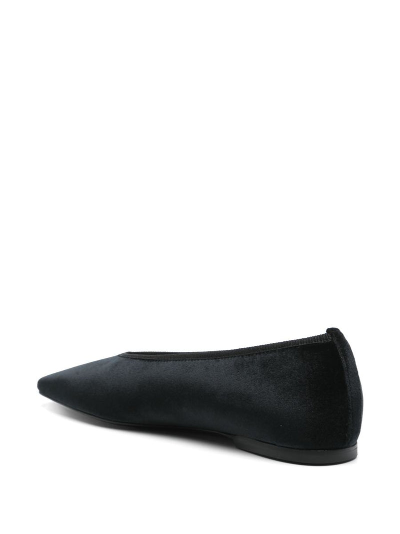 TOTEME Minimalist Velvet Ballerinas Shoes