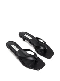 TOTEME Leather Heeled Flip Flops