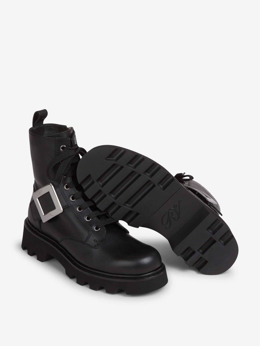Roger Vivier Lace-Up Buckle Boots