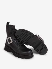 Roger Vivier Lace-Up Buckle Boots