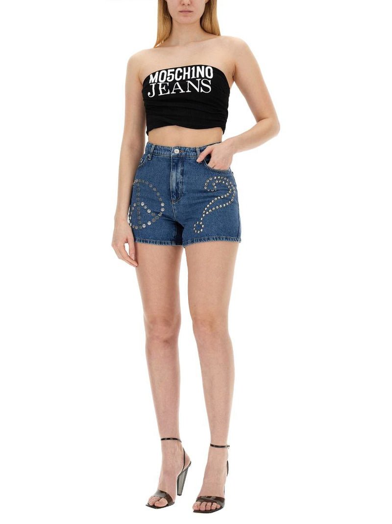 Moschino Jeans Denim Bermuda Shorts