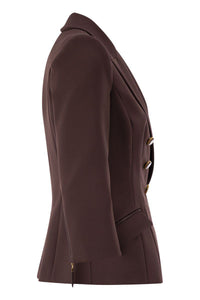 Elisabetta Franchi Double Crepe Blazer