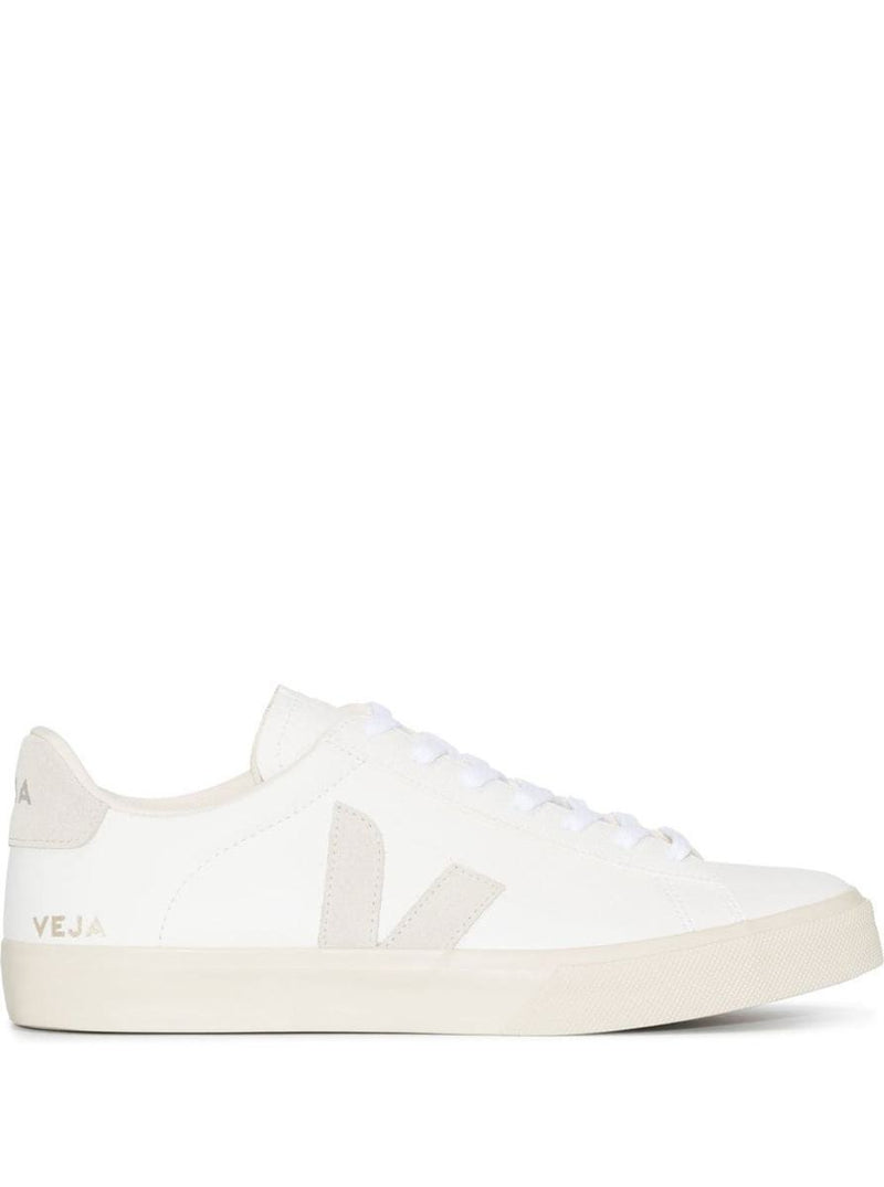 White Low-Top Sneakers With Logo Patch In Leather Unisex Veja