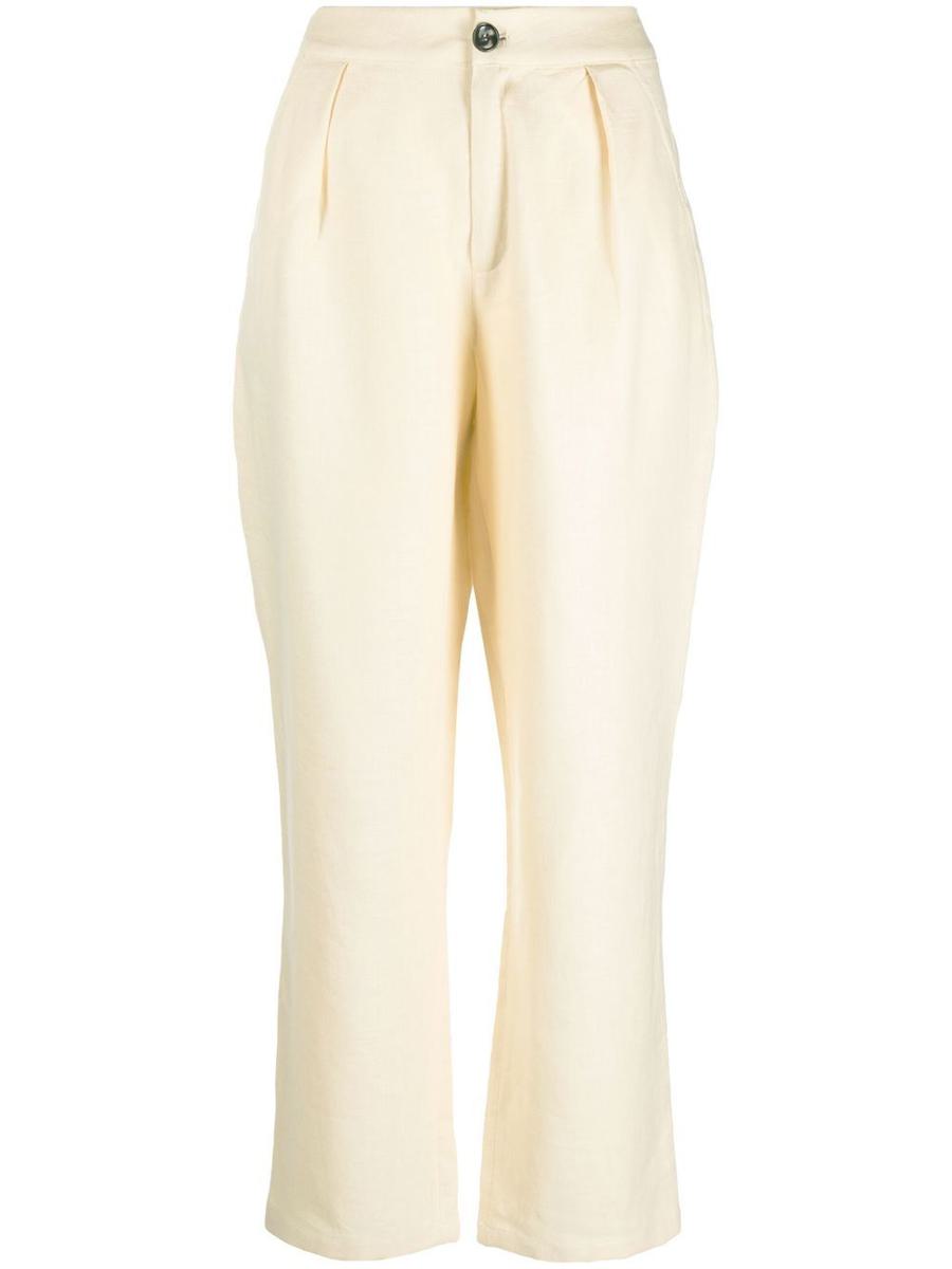 Siedres Pleated Linen Pants Clothing