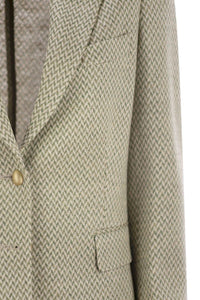 Saulina Angelica - Herringbone Two-Button Blazer