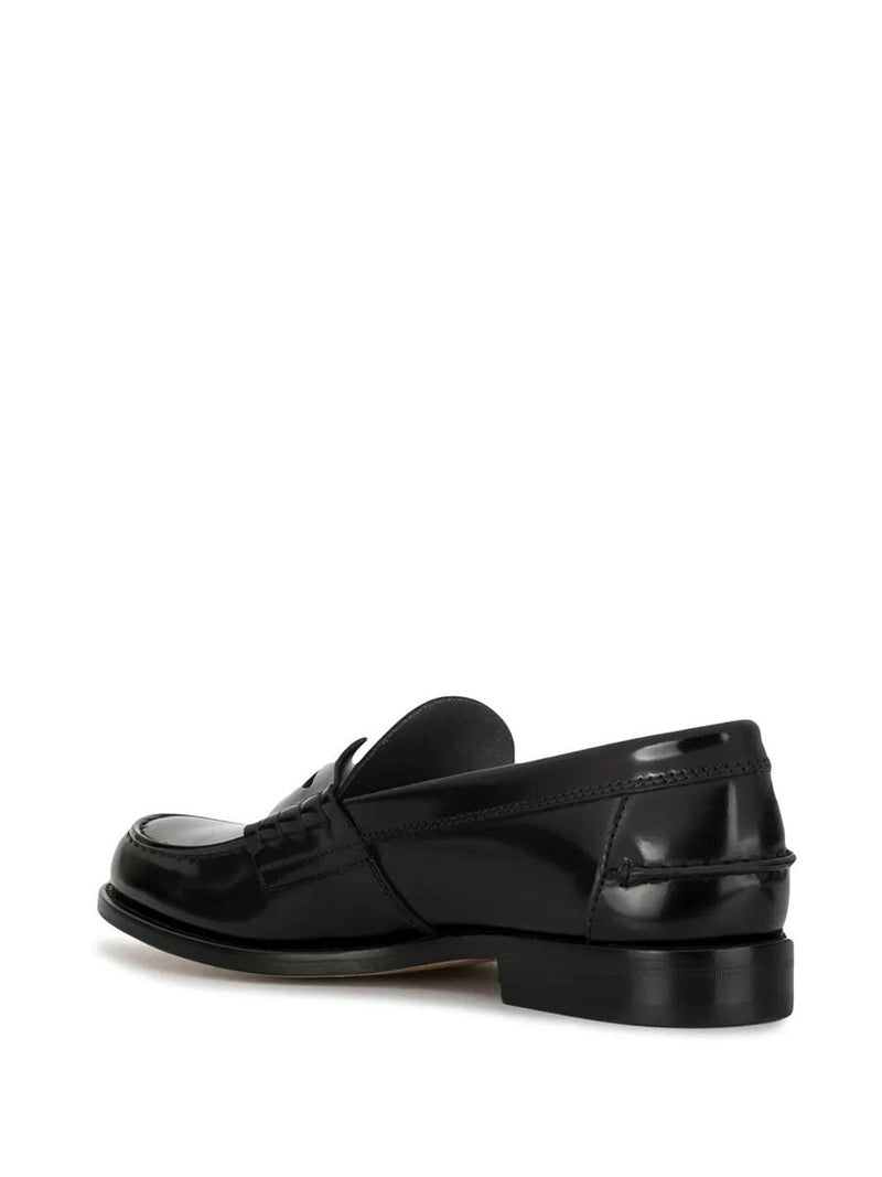 Tod'S Semi-Shiny Leather Penny Loafers Shoes