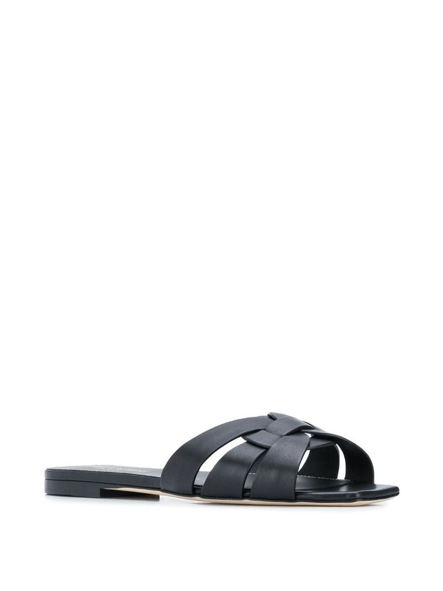 Saint Laurent Tribute Nu Pieds Leather Sandals