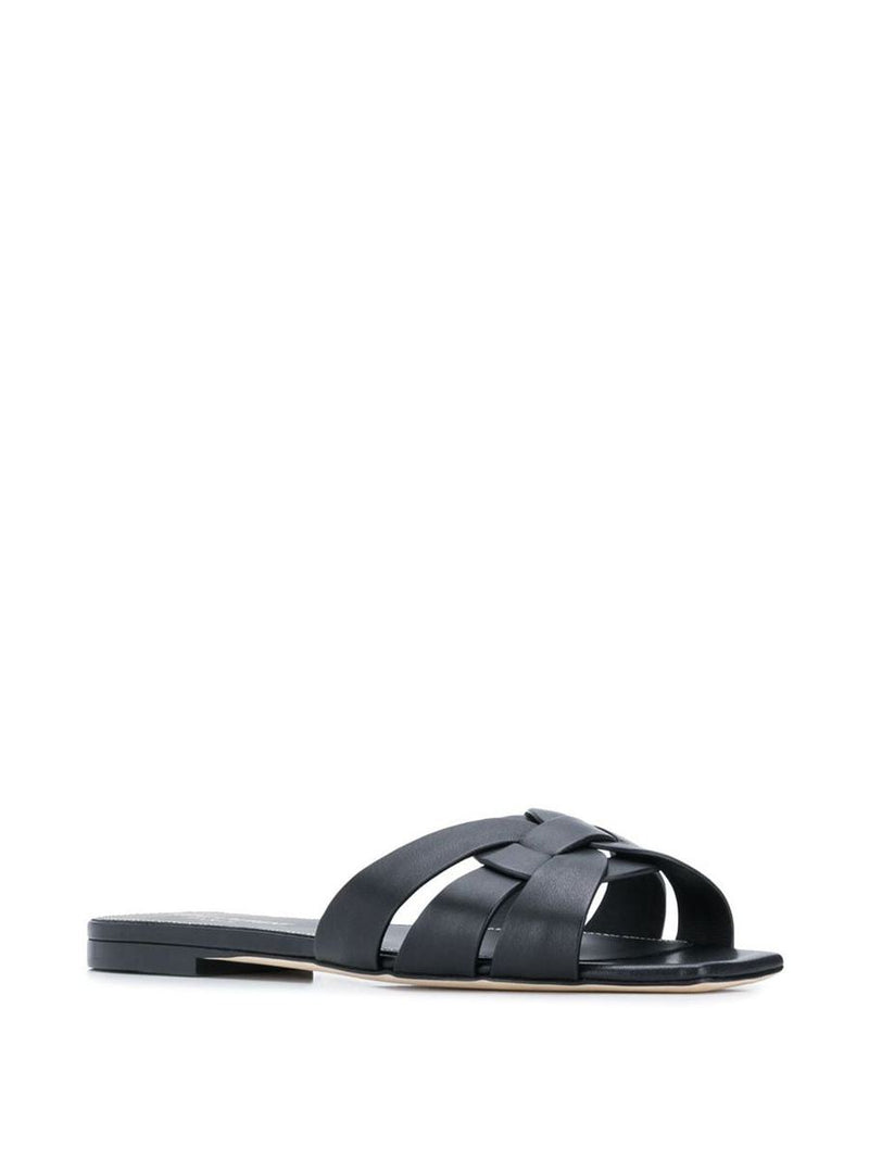 Saint Laurent Tribute Nu Pieds Leather Sandals