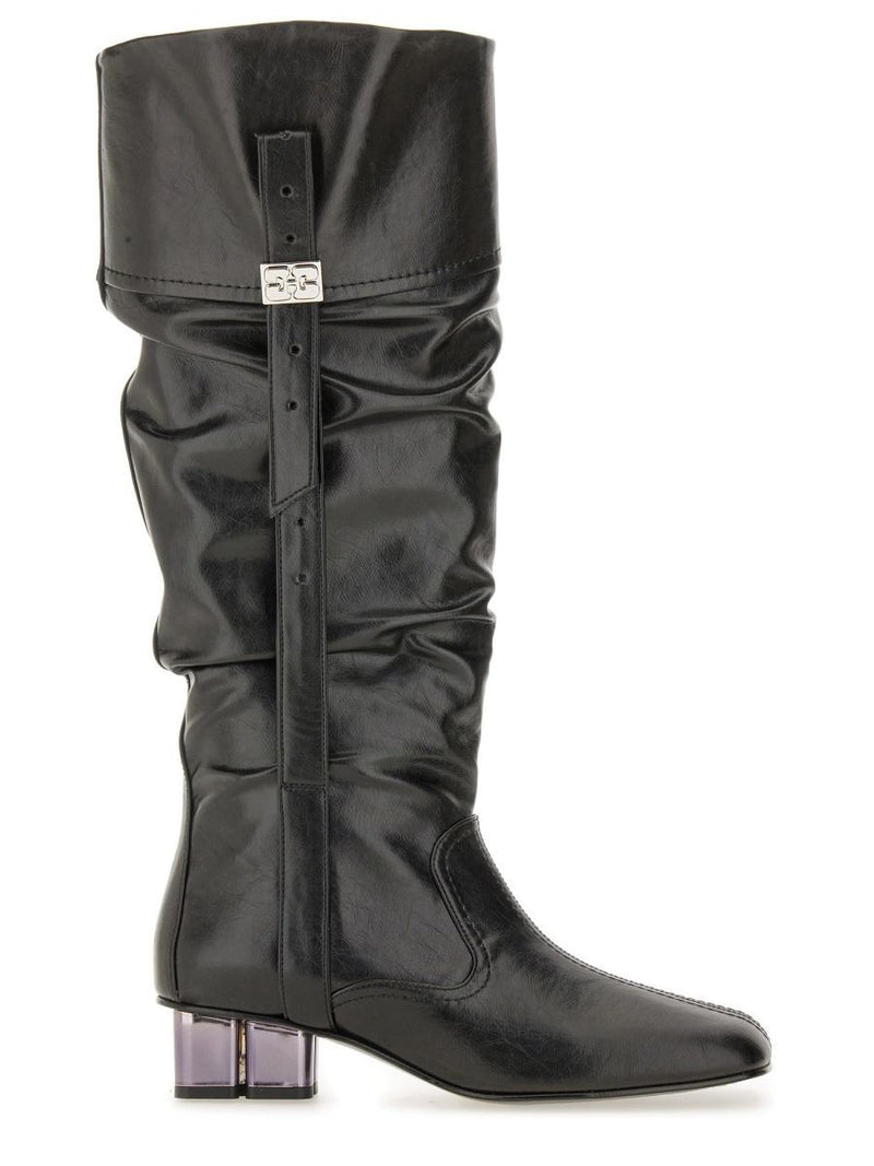 Ganni Slouchy Boot "Butterfly"