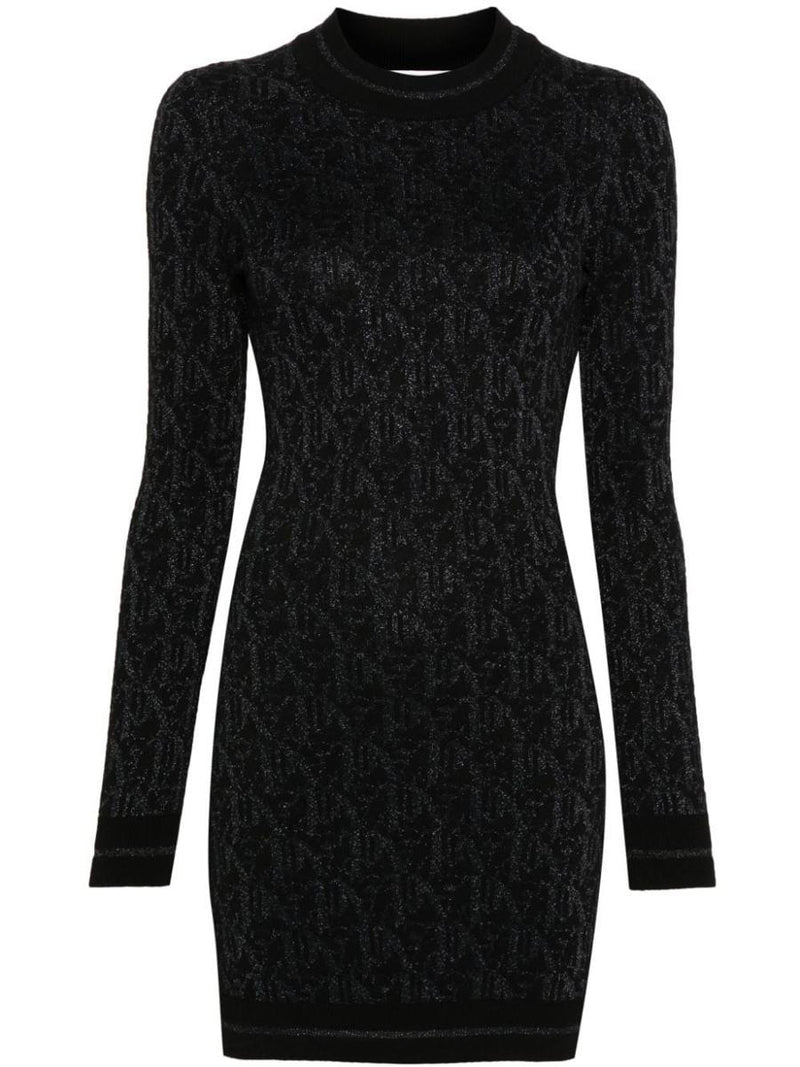 Palm Angels Monogram Jacquard Mini Dress Clothing