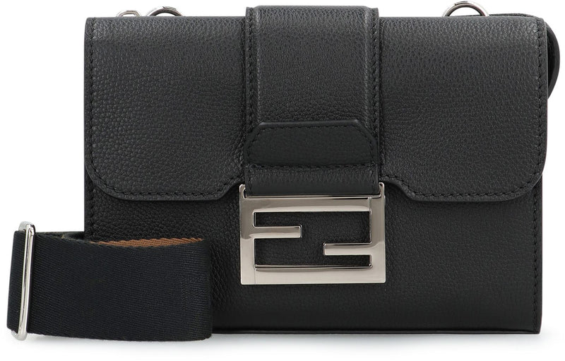Fendi Baguette Double Leather Crossbody Bag