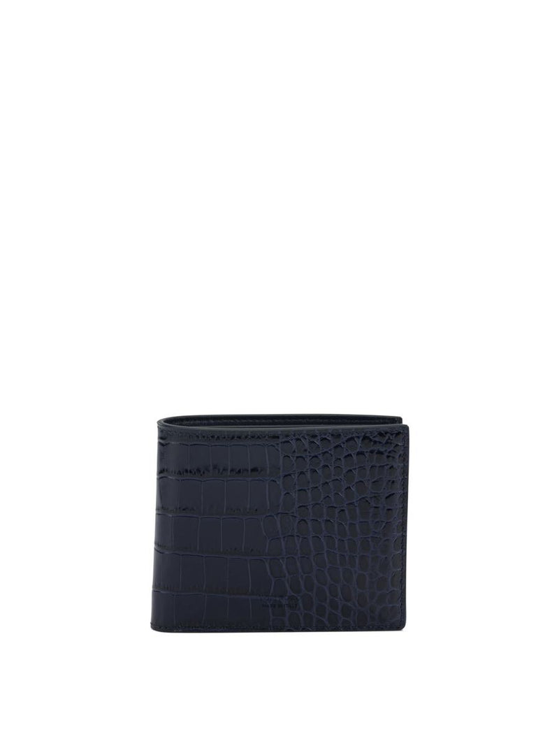 Tom Ford Crocodile Print Leather Wallet