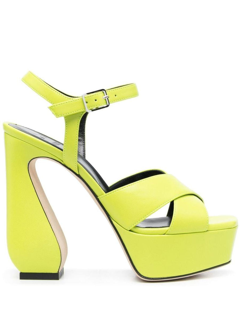 Si Rossi Leather Heel Sandals