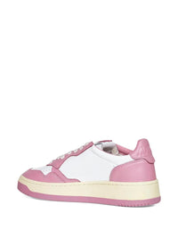 Autry Medalist Low Sneakers Bicolor In White And Polignac Leather Shoes