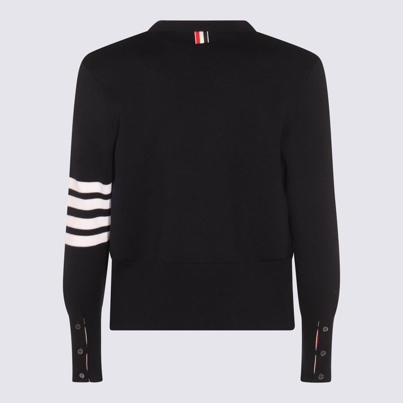 Thom Browne Navy Blue Wool Knitwear