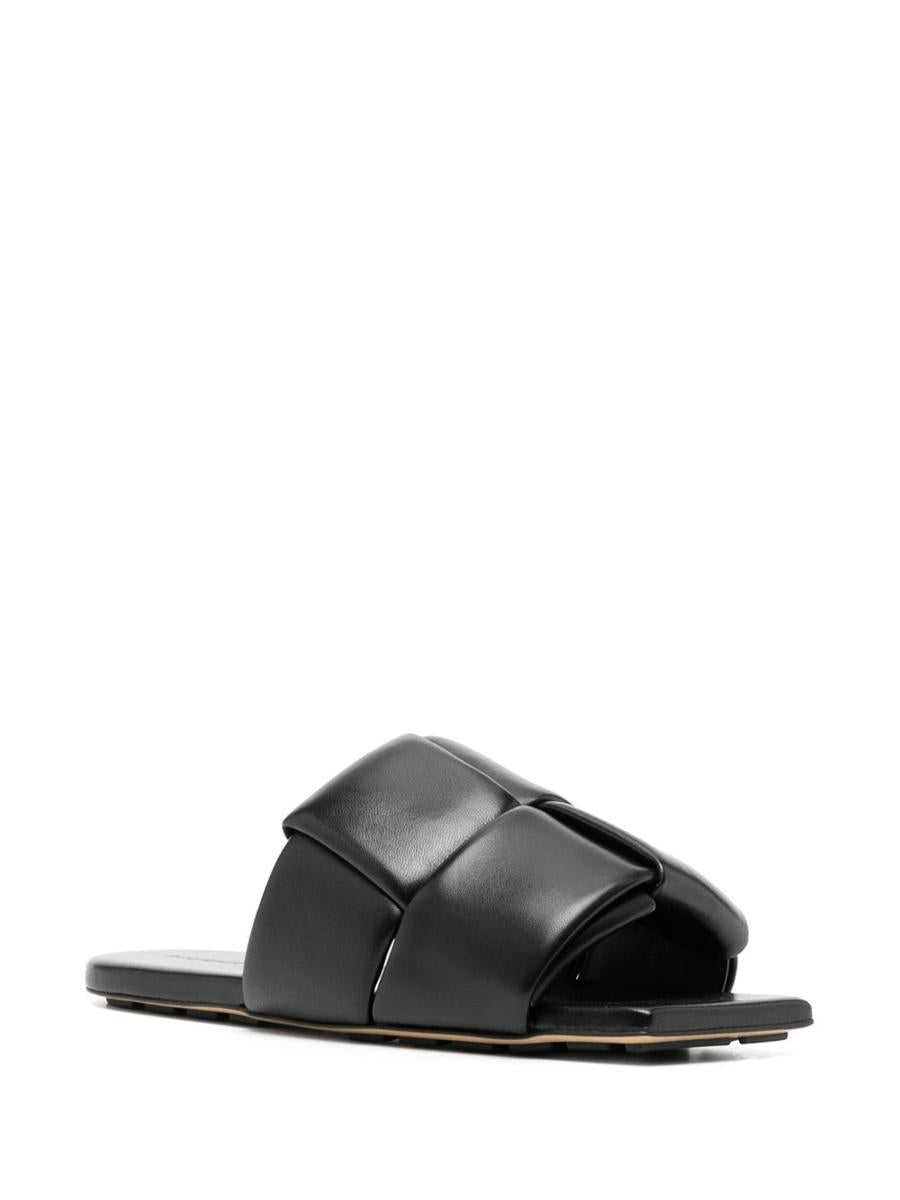 Bottega Veneta Patch Leather Flat Sandals