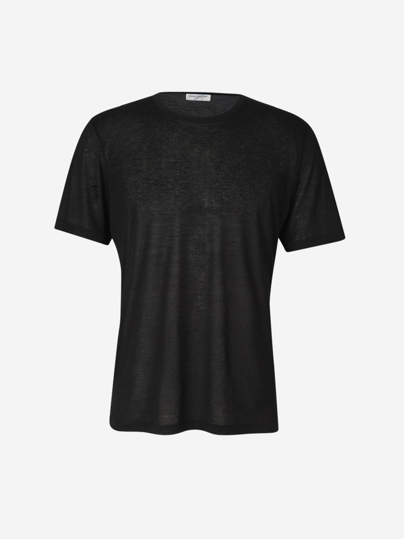 Saint Laurent Viscose Logo T-Shirt