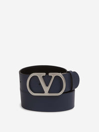 Valentino Garavani Vlogo Leather Belt